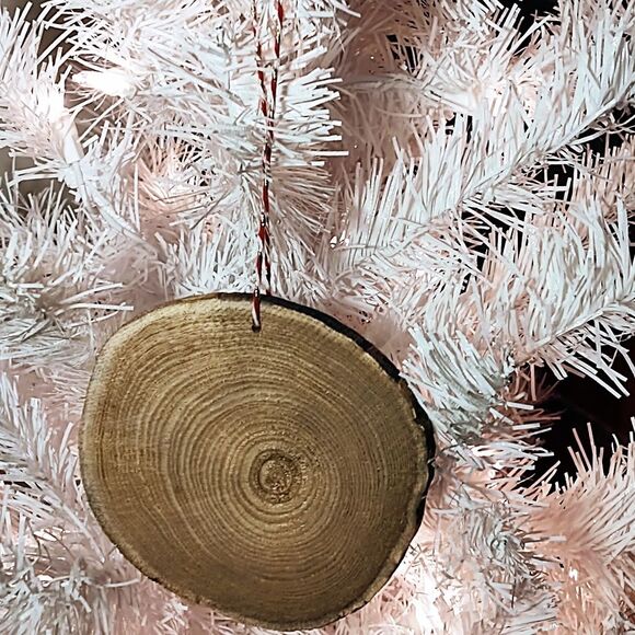 Hand Crafted Decoupage Wooden Christmas Ornament/Vintage Red Truck w/ Puppies - Picture 2 of 3